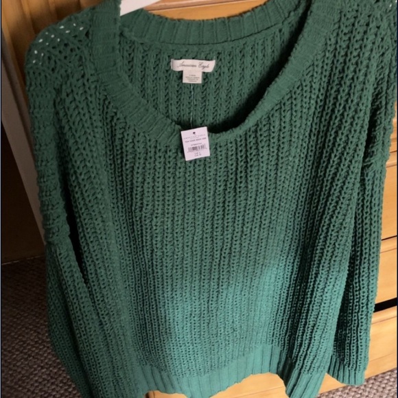 American Eagle Outfitters Green Crew Neck Sweater - Picture 1 of 1